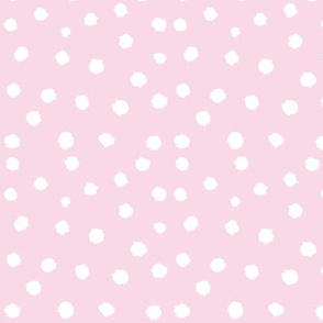 Painted Polka Dot // Baby Pink