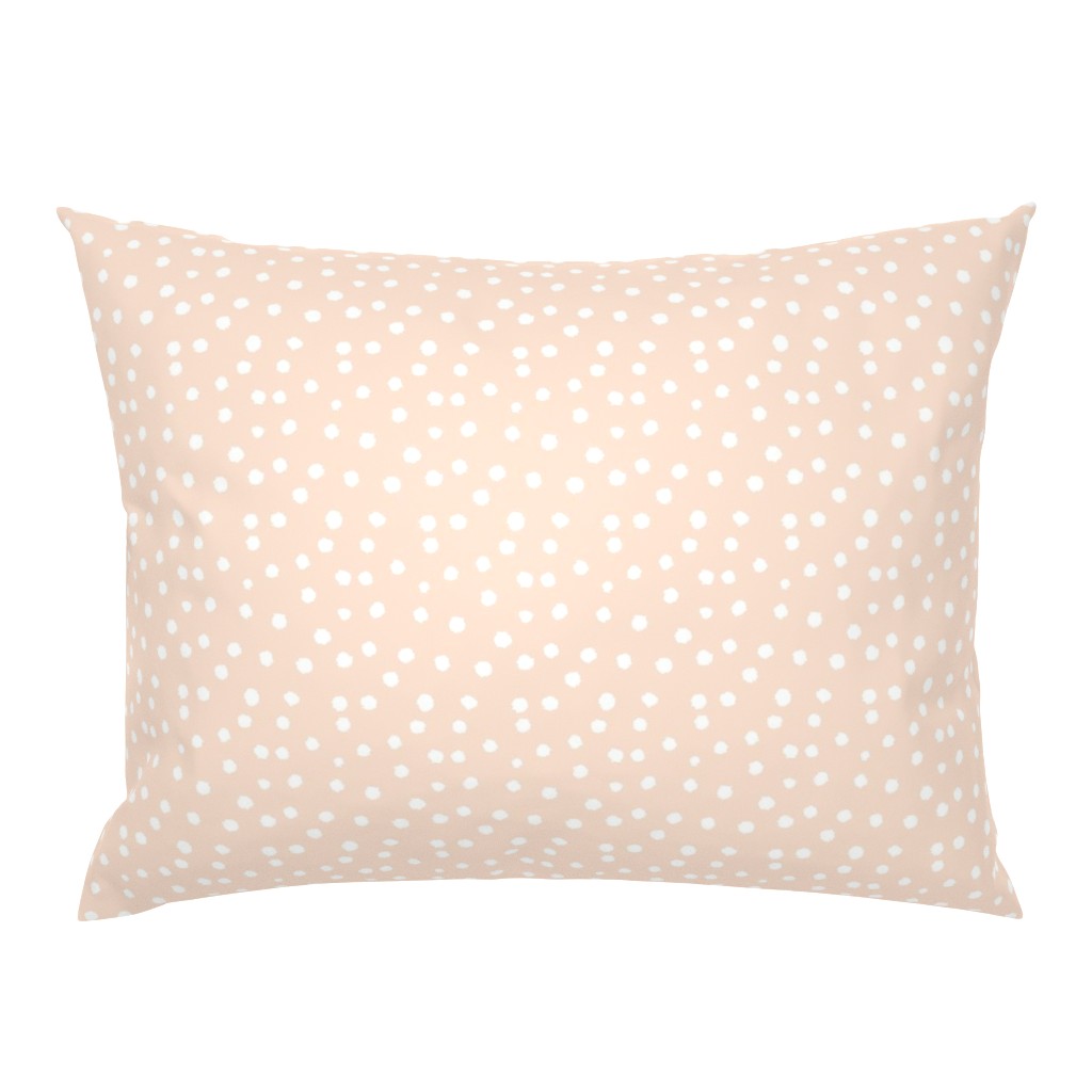 Painted Polka Dot // Peachy Tan Neutral 