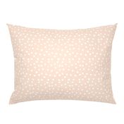 Painted Polka Dot // Peachy Tan Neutral 