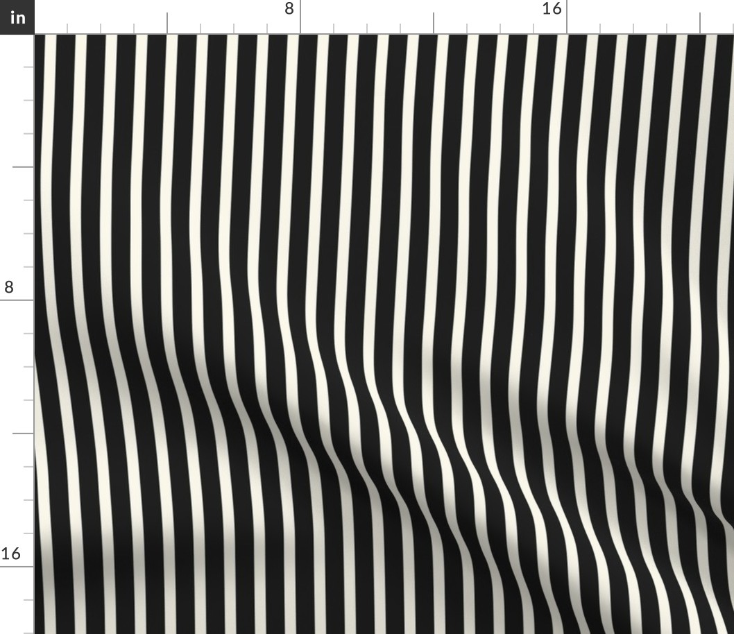 Stripes - Black, Ivory