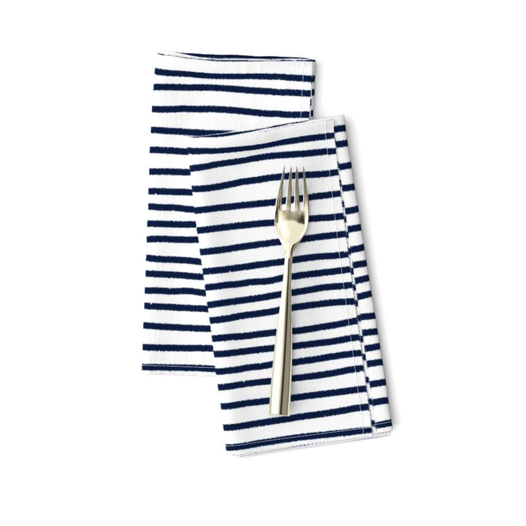 Sketchy Stripes // Navy 