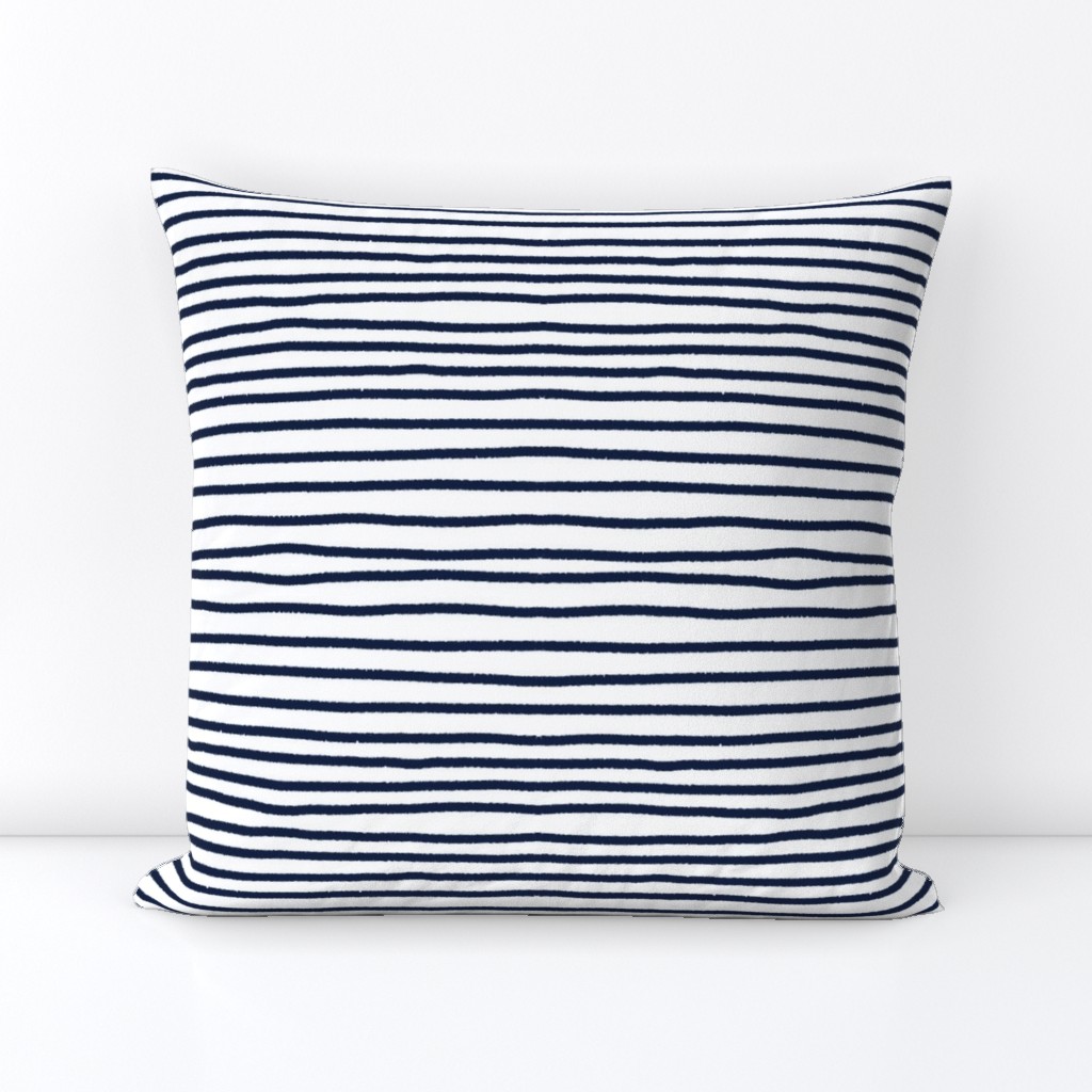 Sketchy Stripes // Navy 