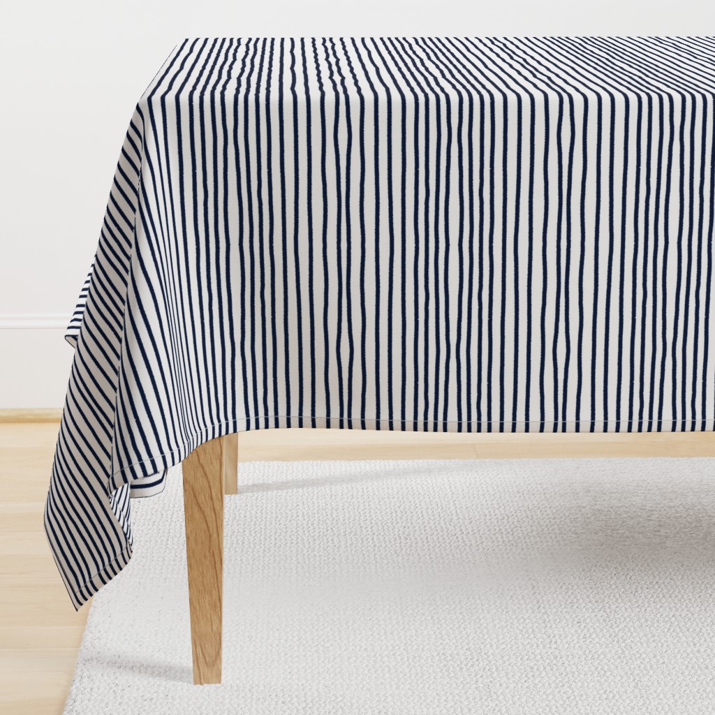 Sketchy Stripes // Navy 