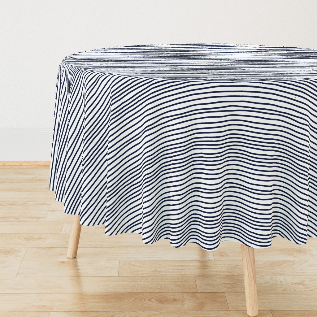 Sketchy Stripes // Navy 