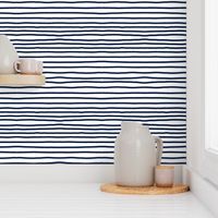 Sketchy Stripes // Navy 