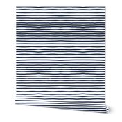 Sketchy Stripes // Navy 