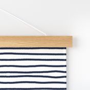 Sketchy Stripes // Navy 