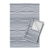 Sketchy Stripes // Navy 