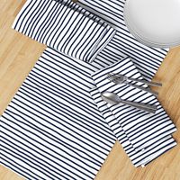 Sketchy Stripes // Navy 