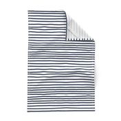 Sketchy Stripes // Navy 