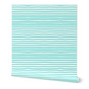 Sketchy Stripes //Bright Turquoise 