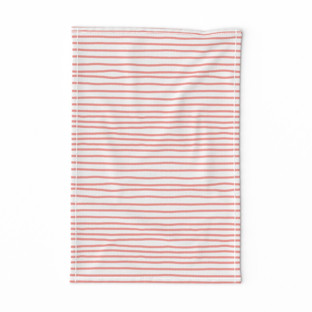 Sketchy Stripes // Coral Orange