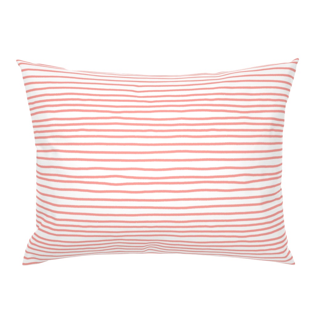 Sketchy Stripes // Coral Orange