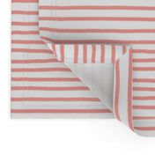 Sketchy Stripes // Coral Orange