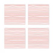 Sketchy Stripes // Coral Orange