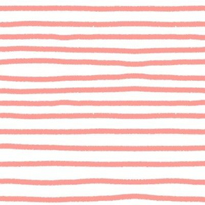 Sketchy Stripes // Coral Orange