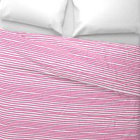 Sketchy Stripes // Medium Hot Pink