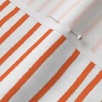 Sketchy Stripes // Bright Medium Orange