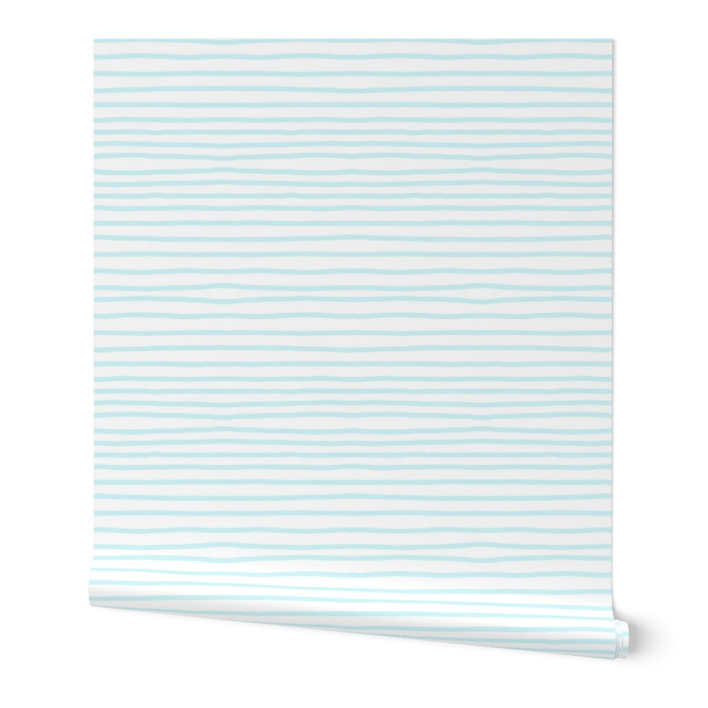 Sketchy Stripes // Light Icy Blue