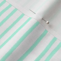 Sketchy Stripes // Minty Green Blue