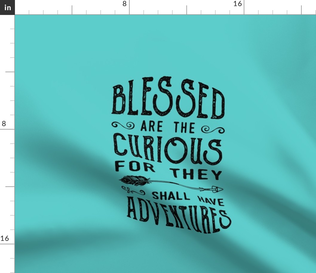 Blessed are the curious - Pillow - Fat Quarter 