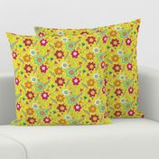 Flower_Patch_on_Chartreuse_Yellow