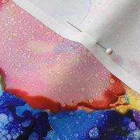 Rainbow Ink Abstract - large scale