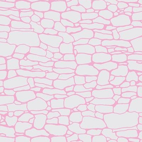 Stone wall in pink