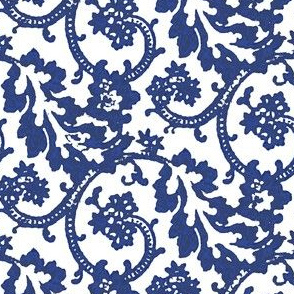 French Toile Blue