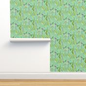 Hummingbirds_on_Sea_Foam_Green