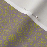 Wild_Floral_doodle_chartreuse_on_dusty_lilac