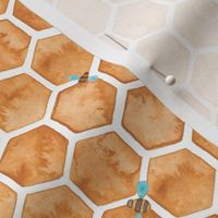 Honey Bee Hexagons. 