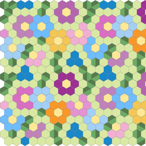 hexagon_flower_garden_tiled_gray_90