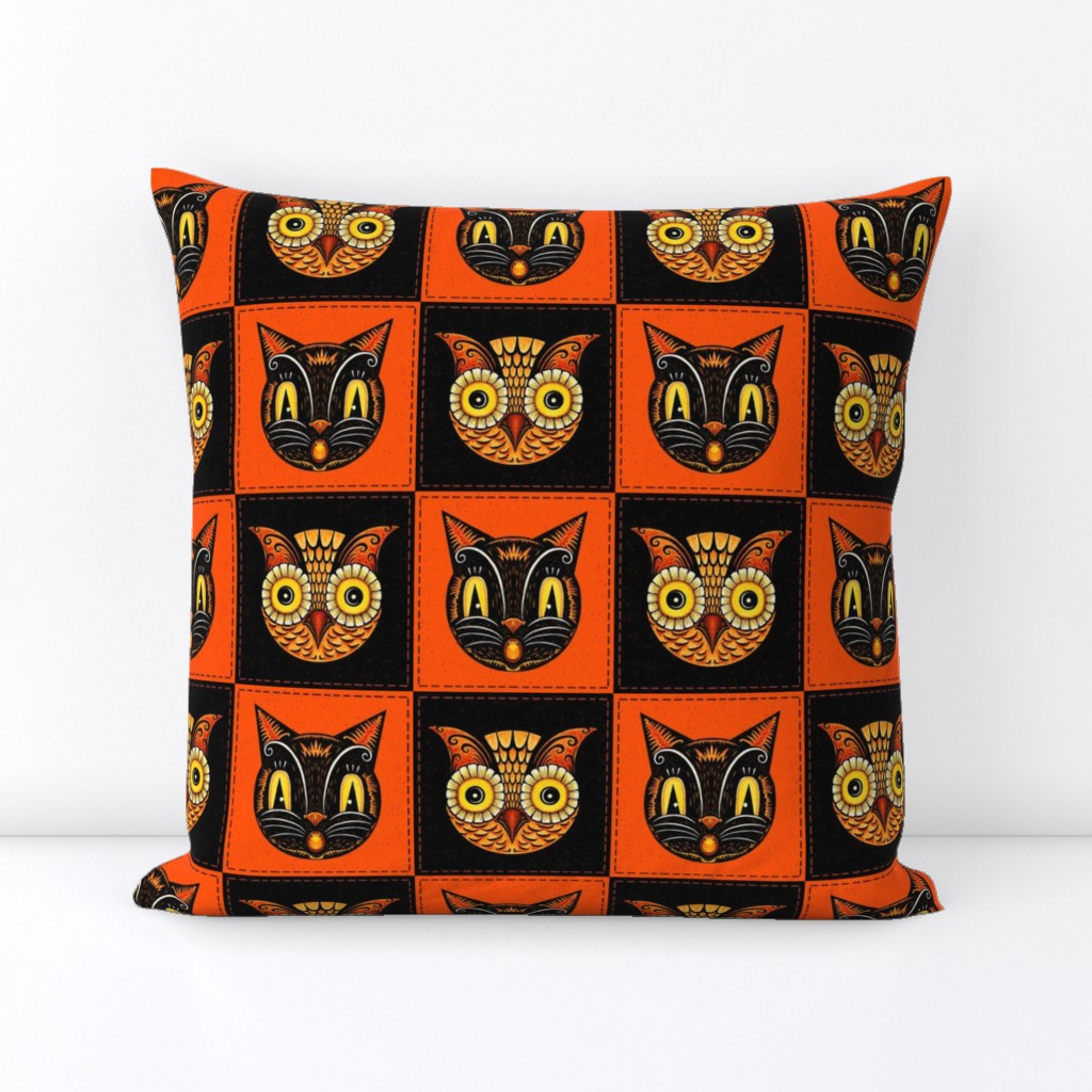 Halloween_Cat_Owl_checkerboard