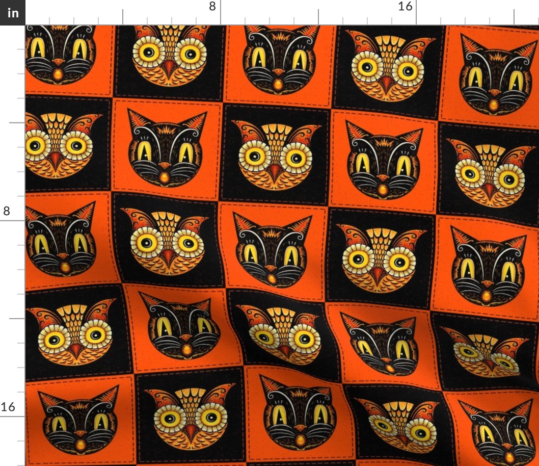 Halloween_Cat_Owl_checkerboard