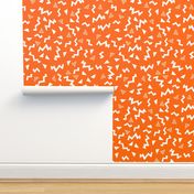 80s fabric //  zig zag 90s retro kids design - orange