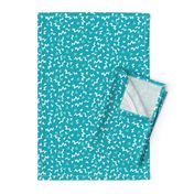 80s fabric //  zig zag 90s retro kids design - turquoise