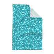 80s fabric //  zig zag 90s retro kids design - turquoise