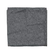 Dark Grey and White Stripes Wave Elevation Topographic Topo Map Pattern 