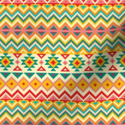 Aztec Tribal Native American Mexican Mayan Boho Pattern