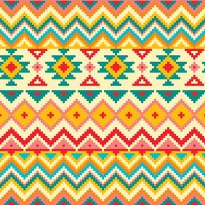 Aztec Tribal Native American Mexican Mayan Boho Pattern