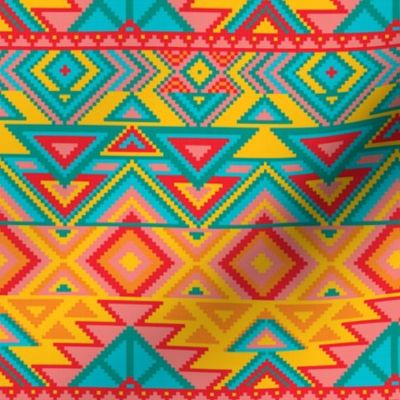 Aztec Tribal Native American Mexican Mayan Boho Pattern-05-01