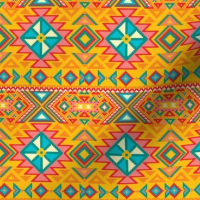 Aztec Tribal Native American Mexican Mayan Boho Pattern