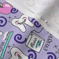 Brace Yourself for the Perfect Smile (dental design) kawaii Purple small med 