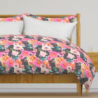 INDY BLOOM BLUSH Florals Grey_B