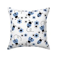 Blue Ladybug Floral