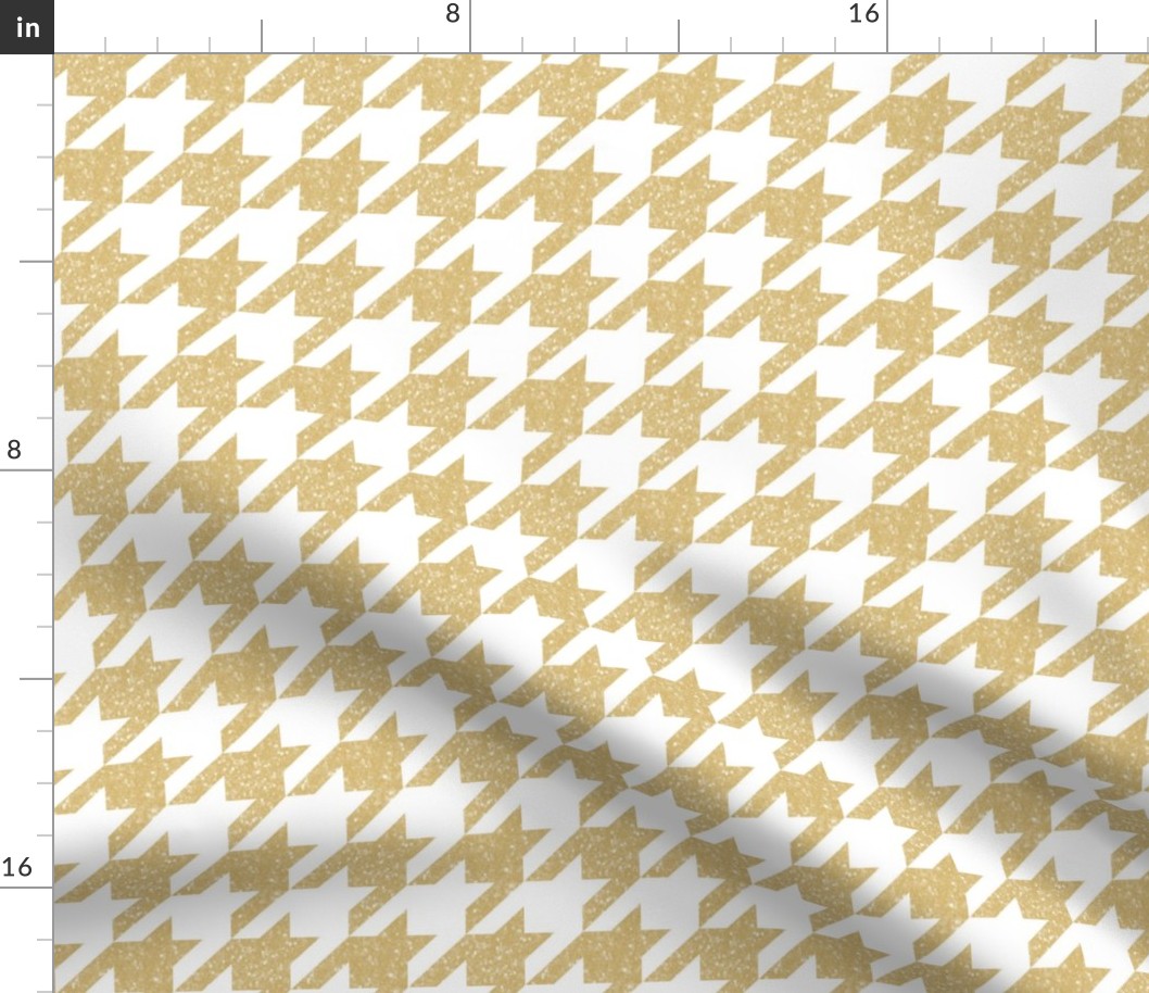 The Houndstooth Check ~ Sanded Gilt Patina 