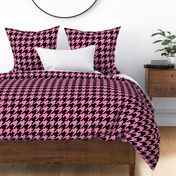 The Houndstooth Check ~ Black and Pink Glitter 