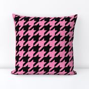 The Houndstooth Check ~ Black and Pink Glitter 