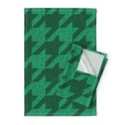 The Houndstooth Check ~ Green Marble 